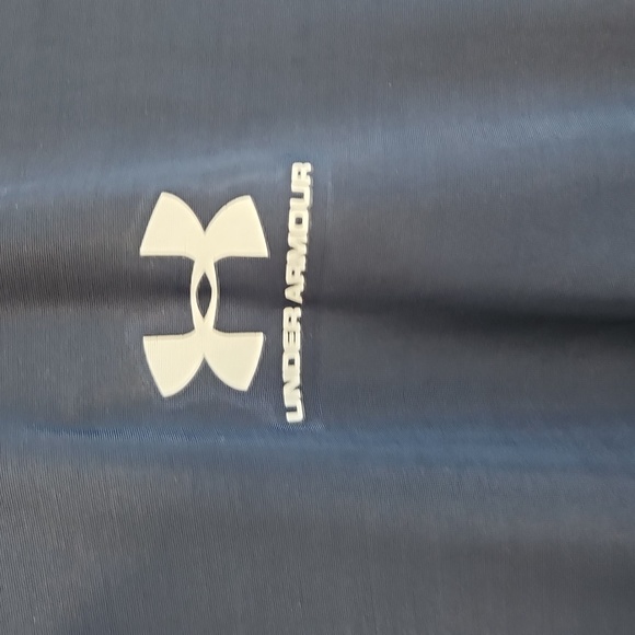Under Armour Navy Stretchy Fitted Crew Long Sleeve Shirt Size L - Picture 4 of 6